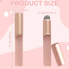 2Pcs Silicone Nail Brush, Ombre Nail Brush Silicone Nail Art Tools, Reusable Silicone Chrome Applicator for Nails, Portable Gradient Nail Polish Brush with Protective Cap for Manicure DIY (Pink)