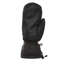 KOMBI - Original Women Waterguard Mittens Large - Water Resistant Skiing Snowboarding Mittens - Heat Pack Pocket (Medium, Black)