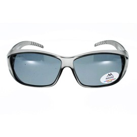 Montana Polarised Over Glasses in Grey - Transparent + Grey Lenses