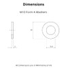 M10 (10mm) Form A Washer Set (Flat Washer) Steel -