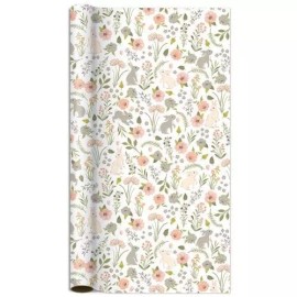 The Gift Wrap Company Garden Hop Spring Bunny Rabbits 5ft Premium Gift Wrap Roll