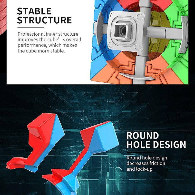 XMDCuber MOYU Meilong 7 x 7 V2, Speed Cube 7