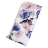 Charis High Five Women's Long Wallet, Floral Saffiano Leather, L-Shaped