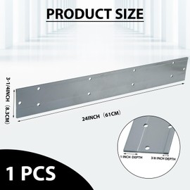 24 Inch Folding Tool Steel Metal Bending Tool Sheet Metal Bender for HVAC Bending Forming 3/8 and 1 Fold Depths in Ductwork