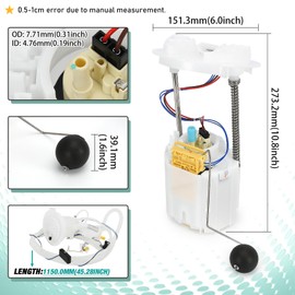 Electric Fuel Pump Module Assembly with Sending Unit 5136023 5136022 Compatible with Chrysler 300, Dodge Challenger Charger Magnum 2.7L 3.5L 3.6L 5.7L 6.1L 6.4L (E7192M & E7264A)