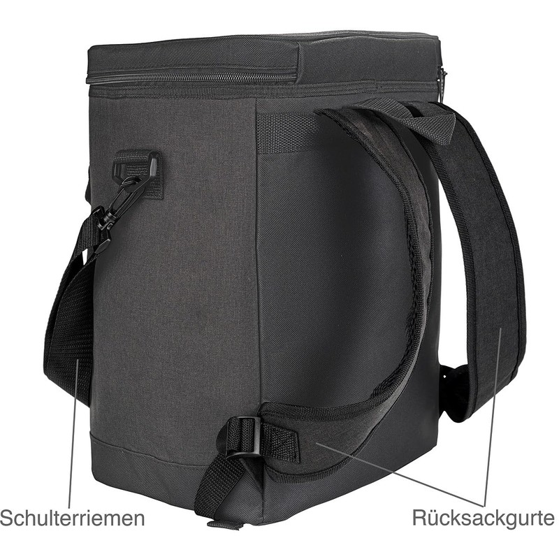 Xcase Rucksack Kühltasche: 2er Set Kühlrucksack mit Schulterriemen und Vordertasche,