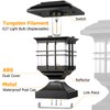 Lffital Solar Post Lights Outdoor Solar Cap Lights Deck Fence