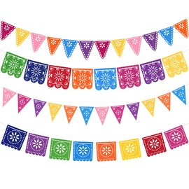Day of the Dead Party Banner, Mexican Party Banners, Dia De Los Muertos Party Supplies, Fiesta Plastic Banners Day Of The Dead Celebrations(4 pack)