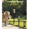 BITPOTT Bright Solar Pathway Lights Outdoor 2 Pack, 2-in-1 Warm&Cool