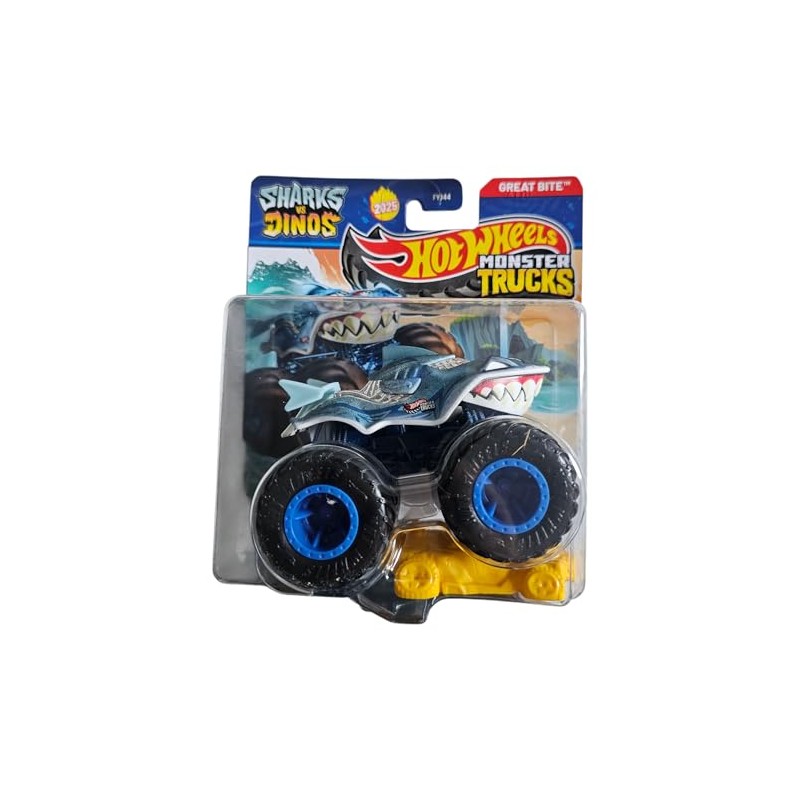 Hot Wheels Monster Trucks Great Bite, Sharks vs Dinos Series,