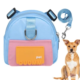Backpack for Dogs | Small Dog Backpack - Puppy School Bag Double D and Concealed Garbage Bag Design for Comfort Suitable for, Samoyed, Golden Retriever Pochy