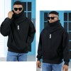 HISITOSA Men's Long Sleeve Fleece Hoodie Lightweight Tech Wear Soft