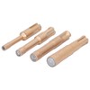 4PCS Brazed Hole Saw Kit Triangle Shank Tile Hole Opener