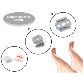 Solingen Callus Rasp Blades 100 Blades/