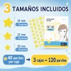 Parches Hidrocoloides Estrella Acne 3 Cajas 120 Pzs Todo Tipo