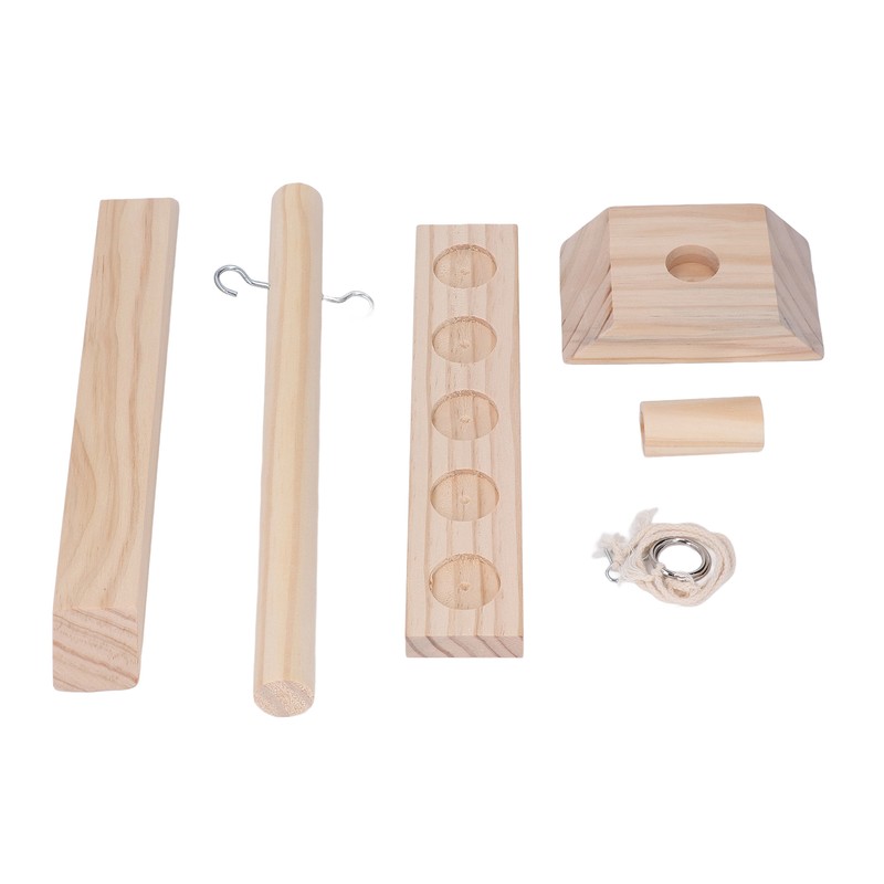 Hook and Ring Game Beautiful Wooden Interactive Desktop Toss Game