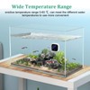 LED Touch Display Digital Aquarium Thermometer, High Precision Stick-on Fish