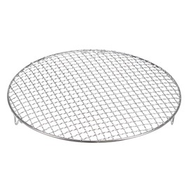 sourcing map Round Cooking Rack 13-inch 201 Stainless Steel Cross Wire Barbecue Grill Net with 20mm Legs for Cooking Baking Steaming BBQ