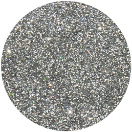 Eulenspiegel 907467 - Organic Glitter Holographic Silver, Fine, 6 g, Biodegradable, Glitter for Face & Body