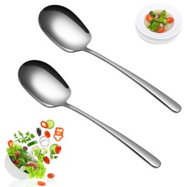Tashce Large Serving Spoons Stainless Steel 29 cm Serving Spoon Salad Spoon Set of 2