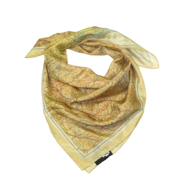 Silk Escape Map Scarf - Official Imperial War Museums silk