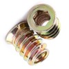 Haosie Threaded Inserts, 20PCS M6*15mm Zinc Plated Carbon Steel Hex