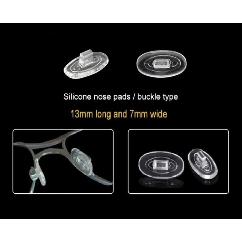 Galaxylense 2 Pair Nose Pads Push-in For Oakley Overload Warden