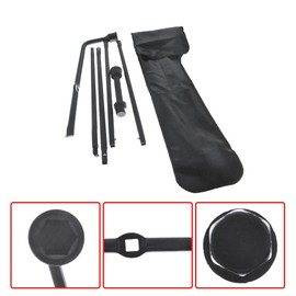 waltyotur Spare Tire Lug Wrench Tool Kit for Jack Replacement for 2007-2015 Dodge Ram 2500 3500 with Case