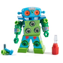 Educational Insights Design & Drill Robot: Kid-Powered Introduction to STEM for Preschoolers, Great Gifts for Boys & Girls 3+