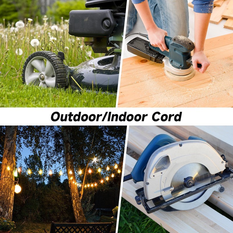 EP 10 Ft Heavy Duty Outdoor Extension Cord, 12/3 SJTW