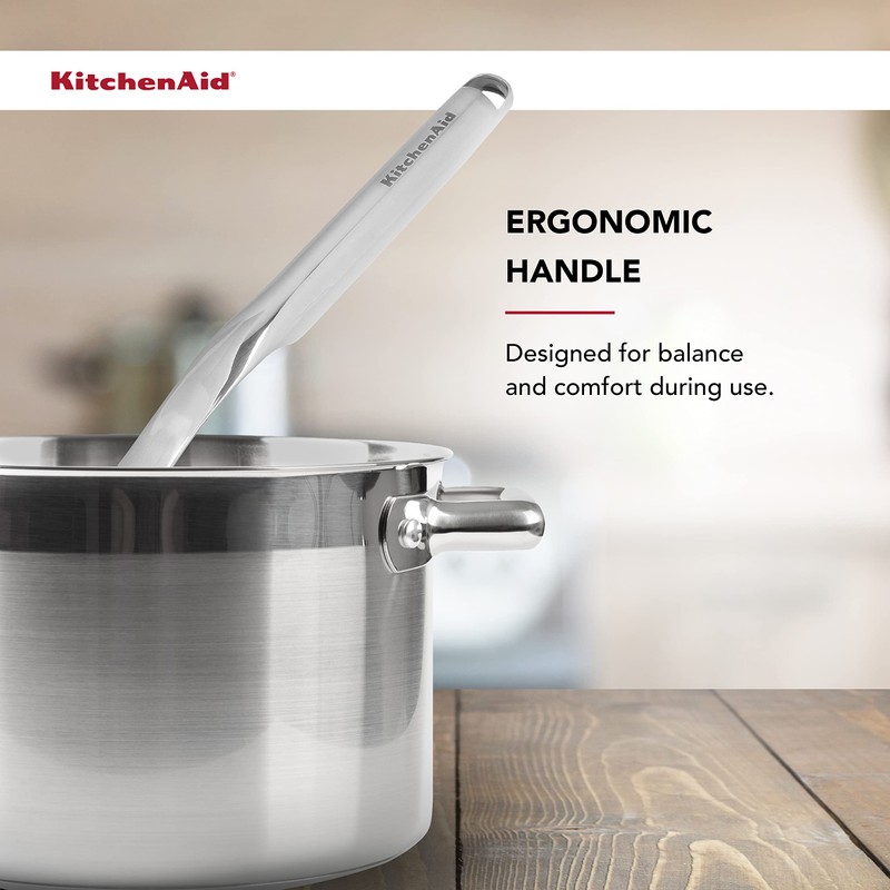 KitchenAid Premium Strainer with Hang Hook, 14-Inch, Stainless Steel