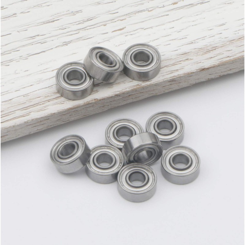 Unxuey 10pcs 3x8x3mm Steel Deep Groove Ball Bearings Longboard Model