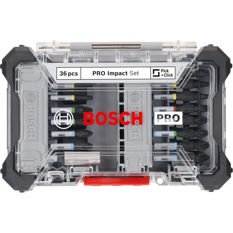 Bosch 36x PRO Impact Screwdriver Bit Set, 36-Piece (200 x