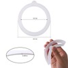 6pcs 4.5 Inch Silicone Replacement Gaskets for Jars Rubber Seals