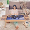 Yacona Puzzle Board 1500 Pieces,34.3”x 26” Jigsaw Puzzle Table with