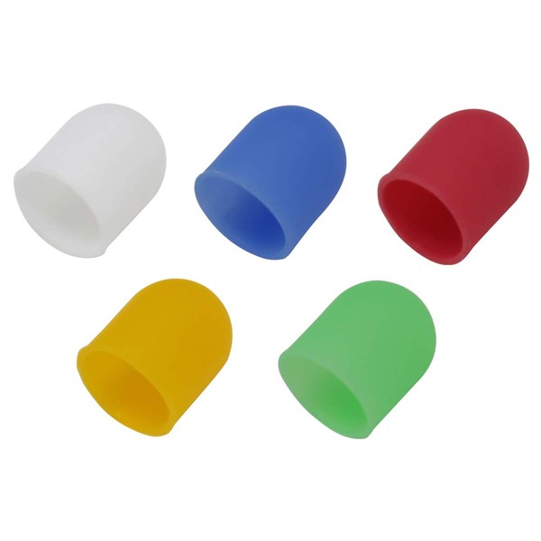 OptoSupply Light Diffusion Cap 3mm for Cannonball LED 5 Colors (10 Total) (White, Blue, Red, Yellow, Green)