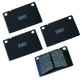 Bendix Premium SBC43 Ceramic Front Brake Pads for Select Models Volvo 122, 142, 144, 145, 164, 240, 242, 244, 245, 262, 264, 265, 1800, DL, GLE