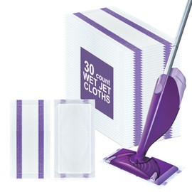30 Count Disposable Wet Pads Refill for Swiffer Wet Jet Spray Mop,Wet Jet Pads for All Floor Types,Disposable Multi Surface Wet Jet Hardwood Floor Cleaner for swiffer Wet Pads Refill
