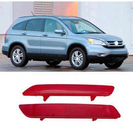 Fits For Honda CRV CR-V 2010 2011 Rear Mounted Bumper Reflector Red Marker Lights Lens Trim Rear Left and Right Brake Lamps