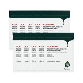 Farmstay Cica Palm Regenerating Calming Mask Pack (10 sheets) / 팜스테이 시카 팜 리제너레이팅 카밍 마스크팩 10매