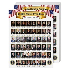 United States of America President Poster â Pictures & Names of USA Presidents | For School & At Home Use | 8.5 x 11â | 10 per Pack