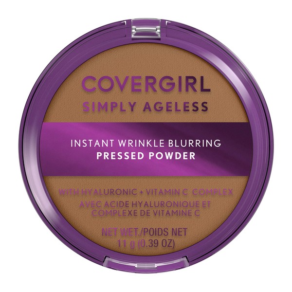 Covergirl Simply Ageless Instant Wrinkle Blurring Pressed Powder, Tawny, 3.9 Oz.