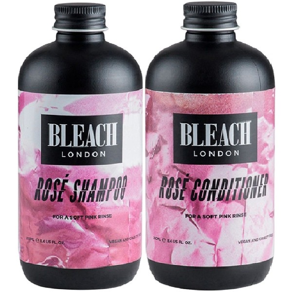 Bleach London Rose Shampoo x 250ml & Bleach London Rose Conditioner x 250ml by Bleach London