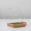 TOSMU Earring Holder Wood Earring Stand Stud Earrings Accessories 7013