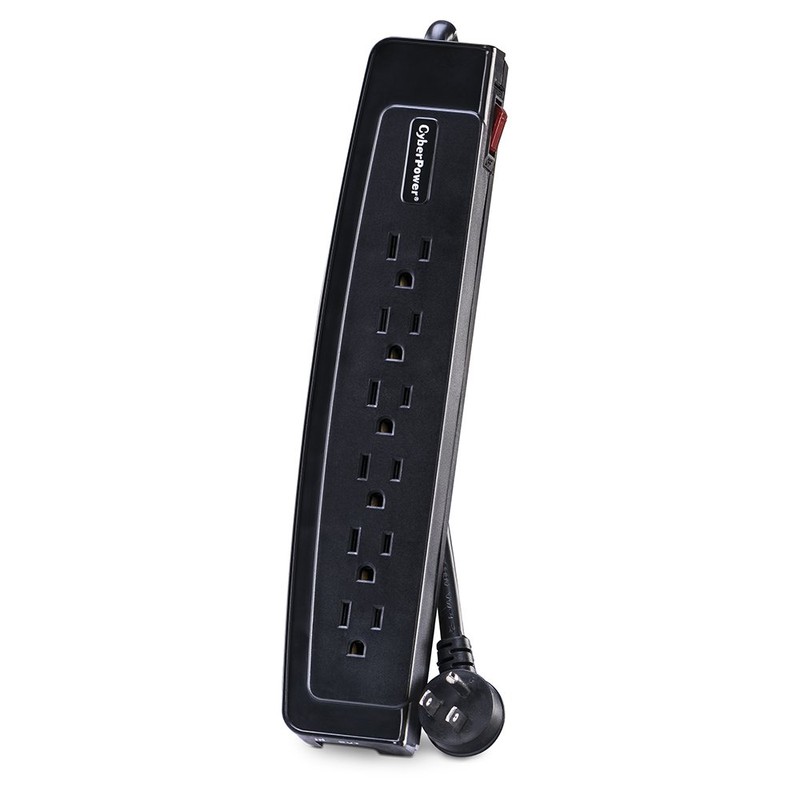 CyberPower CSP604T Professional Surge Protector, 1350J/125V, 6 Outlets, 4ft Power
