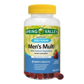 스프링 밸리 제로 슈가 남성용 멀티 젤리, 150개 Spring Valley Zero Sugar Men's Multi Jelly, 150 Count