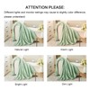lifein Green Throw Blanket for Couch - Soft Boho Bed