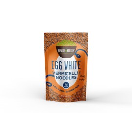 Miracle Noodle High Protein Egg White Noodles - Vermicelli – Angel Hair Substitute - Low Carb & Low Calorie – Ready to Eat – 3.5 Ounce (Pack of 6)