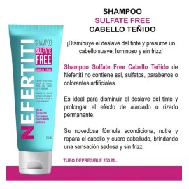 Shampoo Sin Sal Para Cabello Teñido Libre De Parabenos 250ml                                                                                          