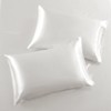 SiinvdaBZX 3-Piece Set Satin Full Fitted Sheet & 2 Pillowcase,